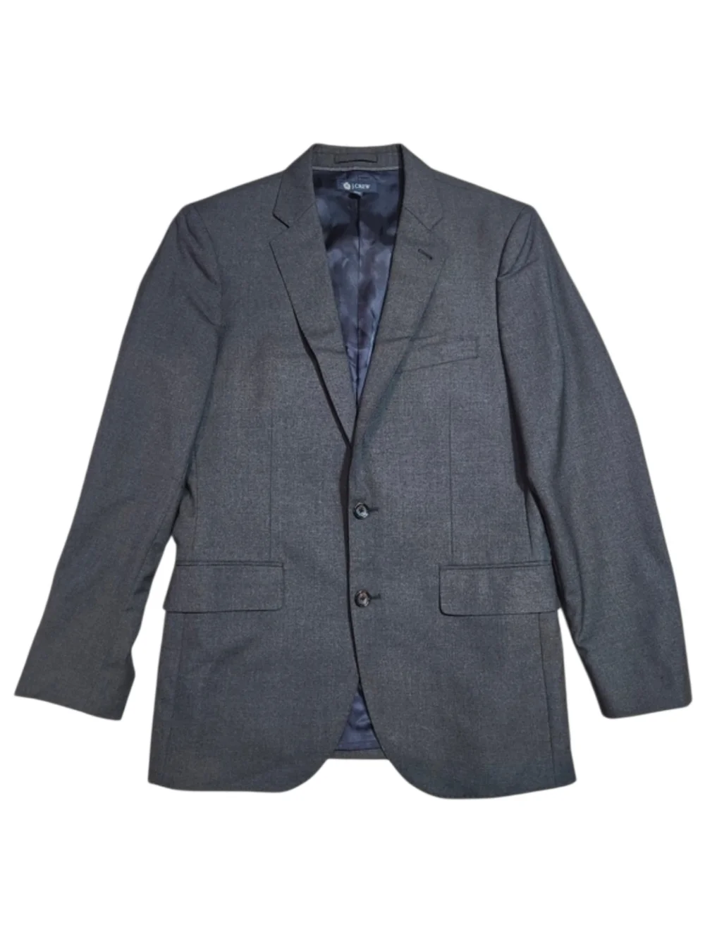 J Crew Loro Piana Wool Super 120s Blazer Aldridge Jacket Mens 38 Regular Grey